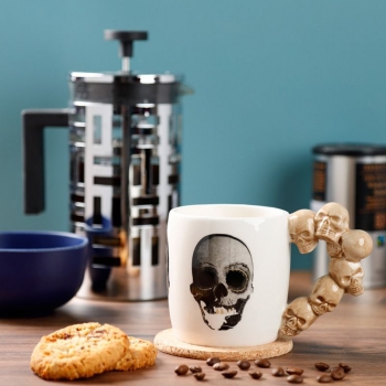 Kaffeebecher Totenkopf Tasse Skull Becher